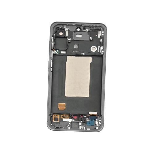 LCD SAMSUNG A56 / A566 BLACK WITH FRAME ORIGINAL (SERVICE PACK)