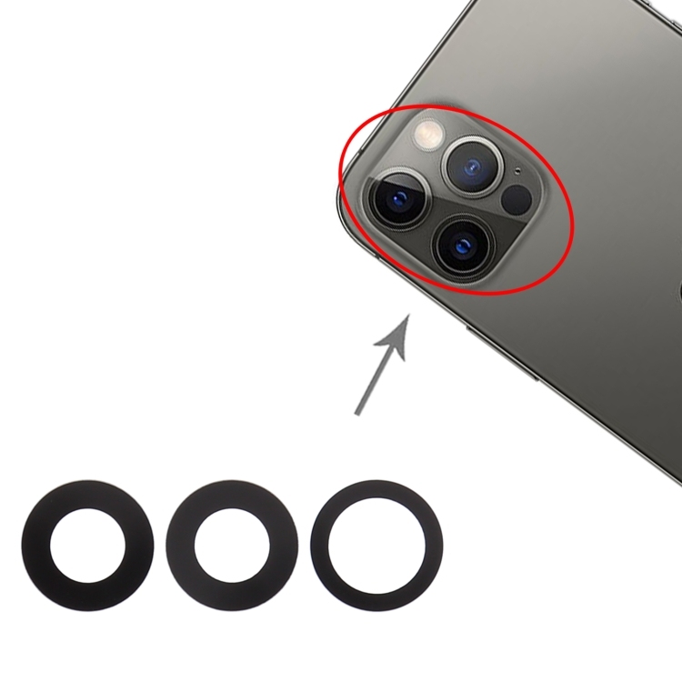 BACK CAMERA LENS iPhone 12 Pro (3 Pcs / Set)