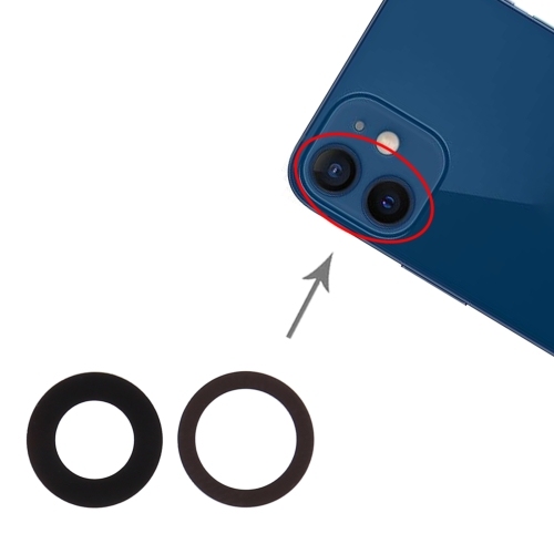 BACK CAMERA LENS iPhone 12 Mini (2 Pcs / Set)
