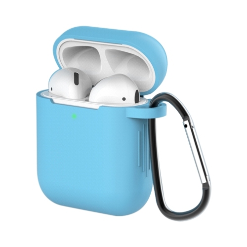 Wireless Earphones Shockproof Silicone Protective Husa Apple AirPods 1 / 2 (Sky Blue)