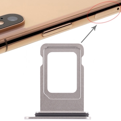 Double SIM Card Tray iPhone XS Max (Double SIM Card)(White)