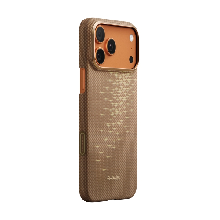 PITAKA Ultra-Slim Case for  iPhone 17 Pro Golden glint
