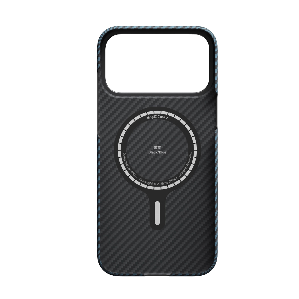 PITAKA Ultra-Slim Case for  iPhone 17 Pro Black/Blue