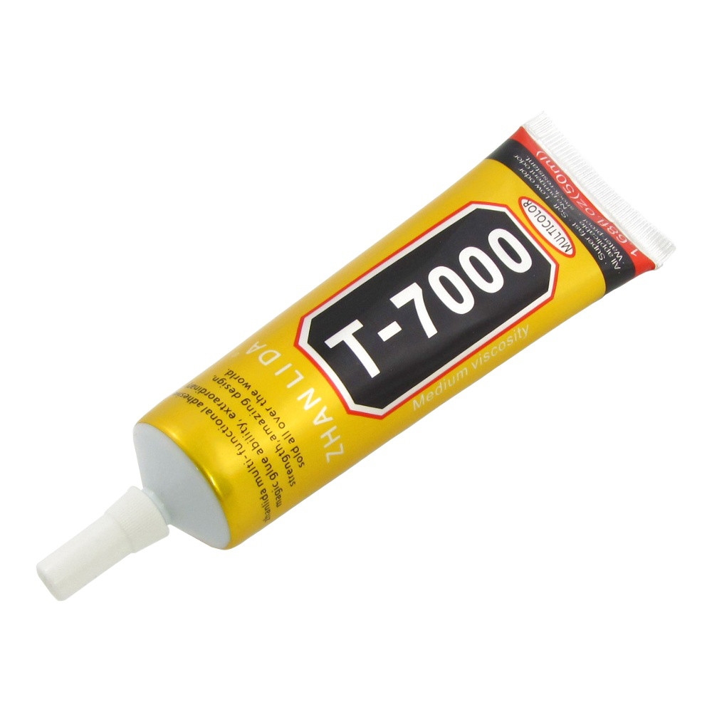 Клей силиконовый  T7000, чёрный, 50ml, в тюбике с дозатором