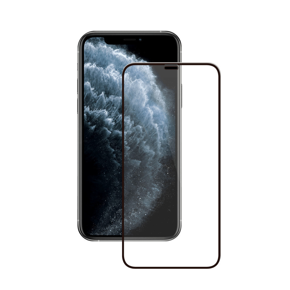 Защитное стекло для Apple iPhone 12/12 Pro Full Glue (0.3 мм, 2.5D, чёрное)