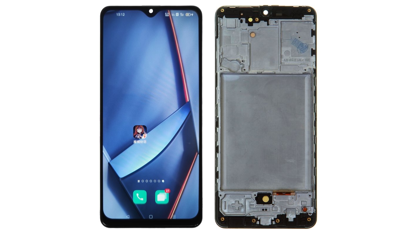 LCD SAMSUNG A31 / A315 BLACK WITH FRAME OLED