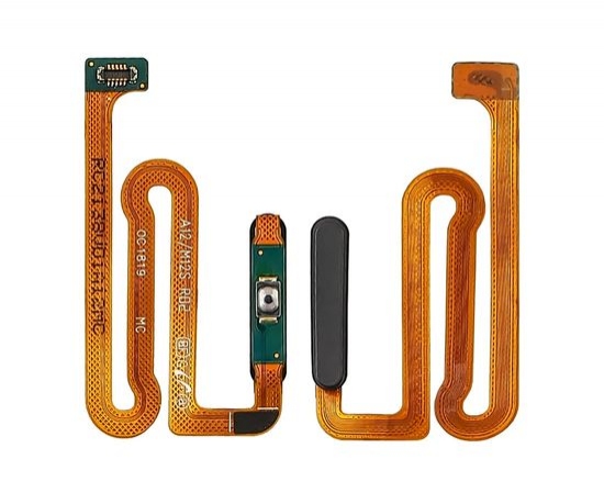 For Samsung M12 / A12 / SM-A125 / M125 Fingerprint Sensor Flex Cable (Black) ORIGINAL