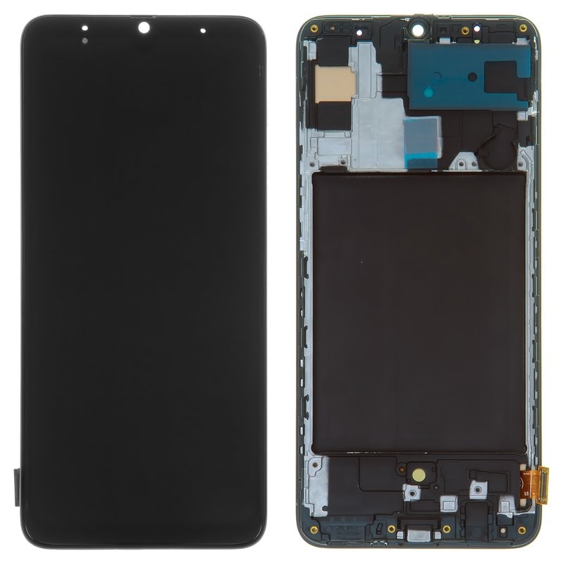 LCD SAMSUNG A70 / A705 BLACK WITH FRAME OLED