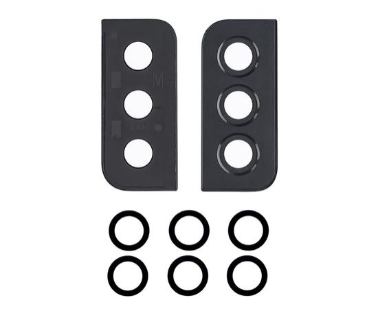 BACK CAMERA LENS SAMSUNG S21 Plus / G966 (3 Pcs / Set ) (Black) Frame