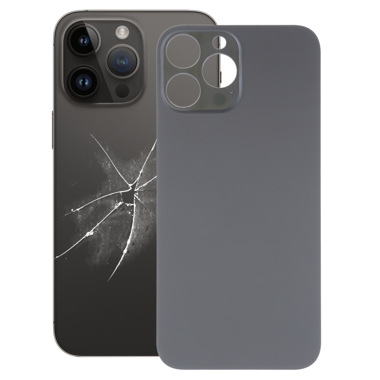 BATTERY COVER iPhone 14 Pro Max (Black) (Large Camera Hole)