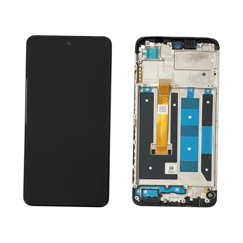 LCD REALME C55 BLACK WITH FRAME AA