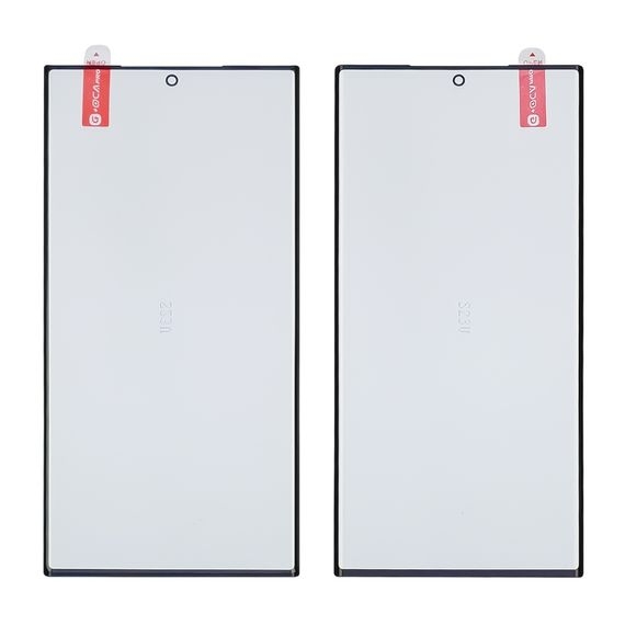 OUTER GLASS LCD SAMSUNG S23 Ultra / S918 BLACK WITH OCA