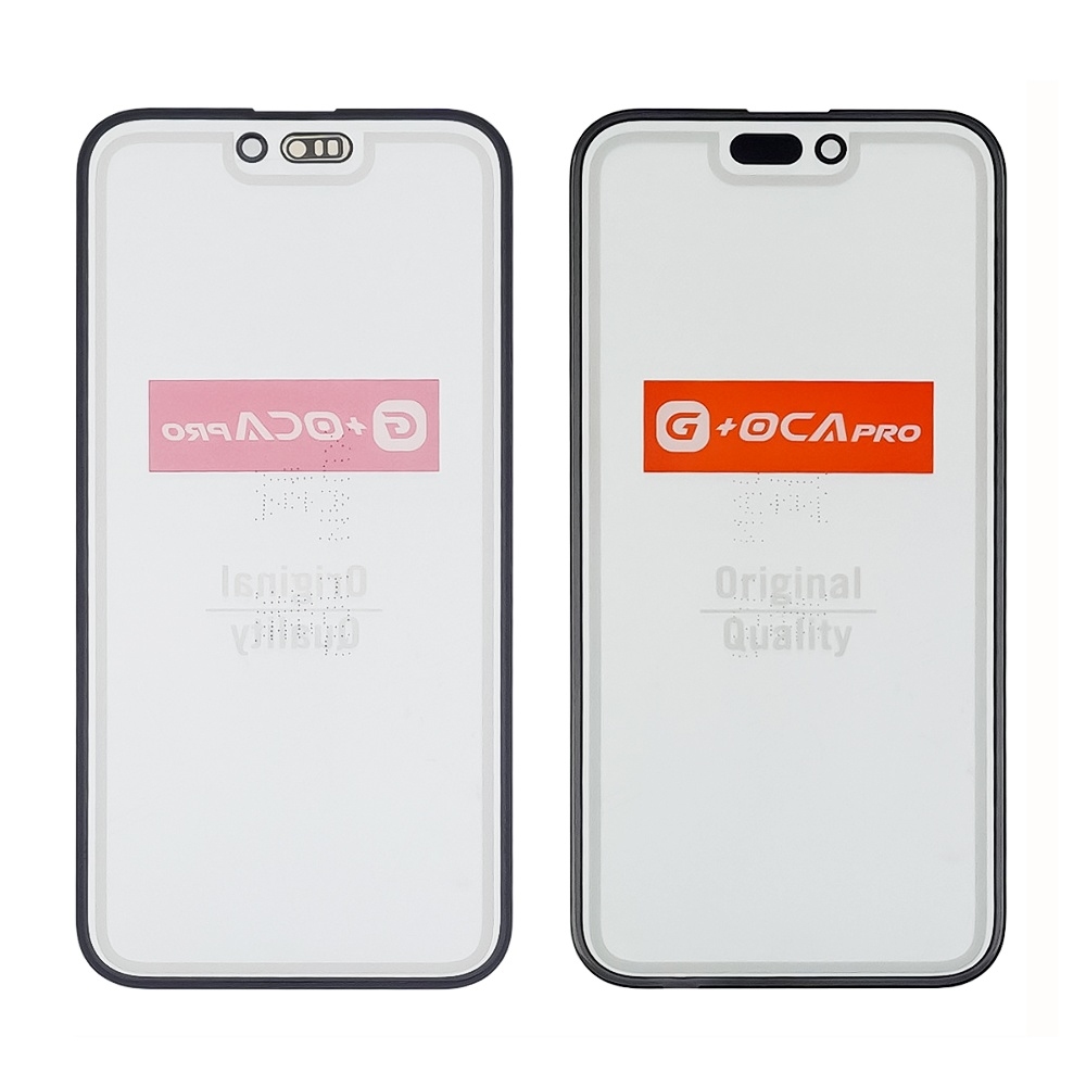OUTER GLASS LCD iPhone 15 Plus complete with frame + OCA Black