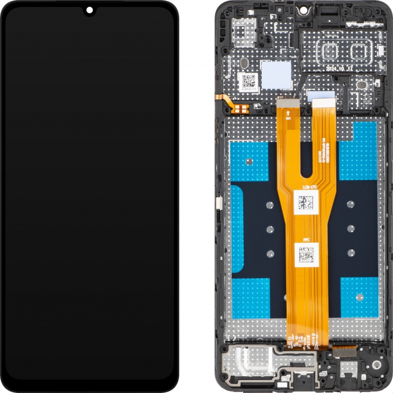 LCD SAMSUNG A06 / A065 BLACK WITH FRAME AA