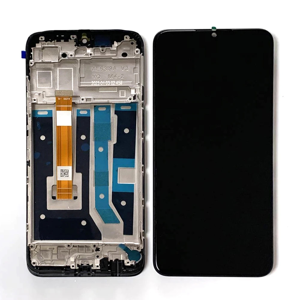 LCD OPPO A17 / A17K BLACK WITH FRAME BLACK Original (Service packing)