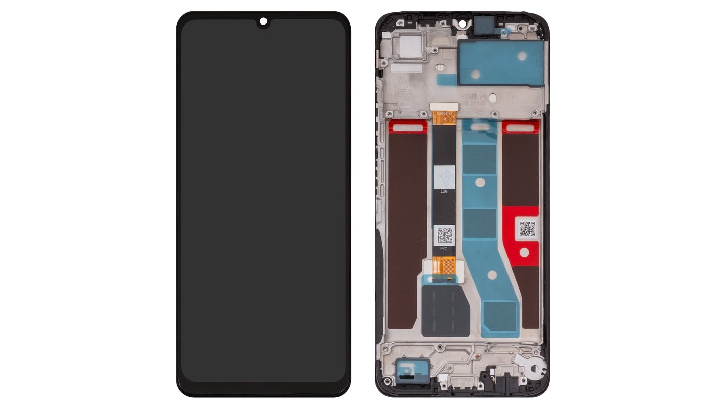 LCD REALME C51 4G BLACK WITH FRAME (Original Packing)