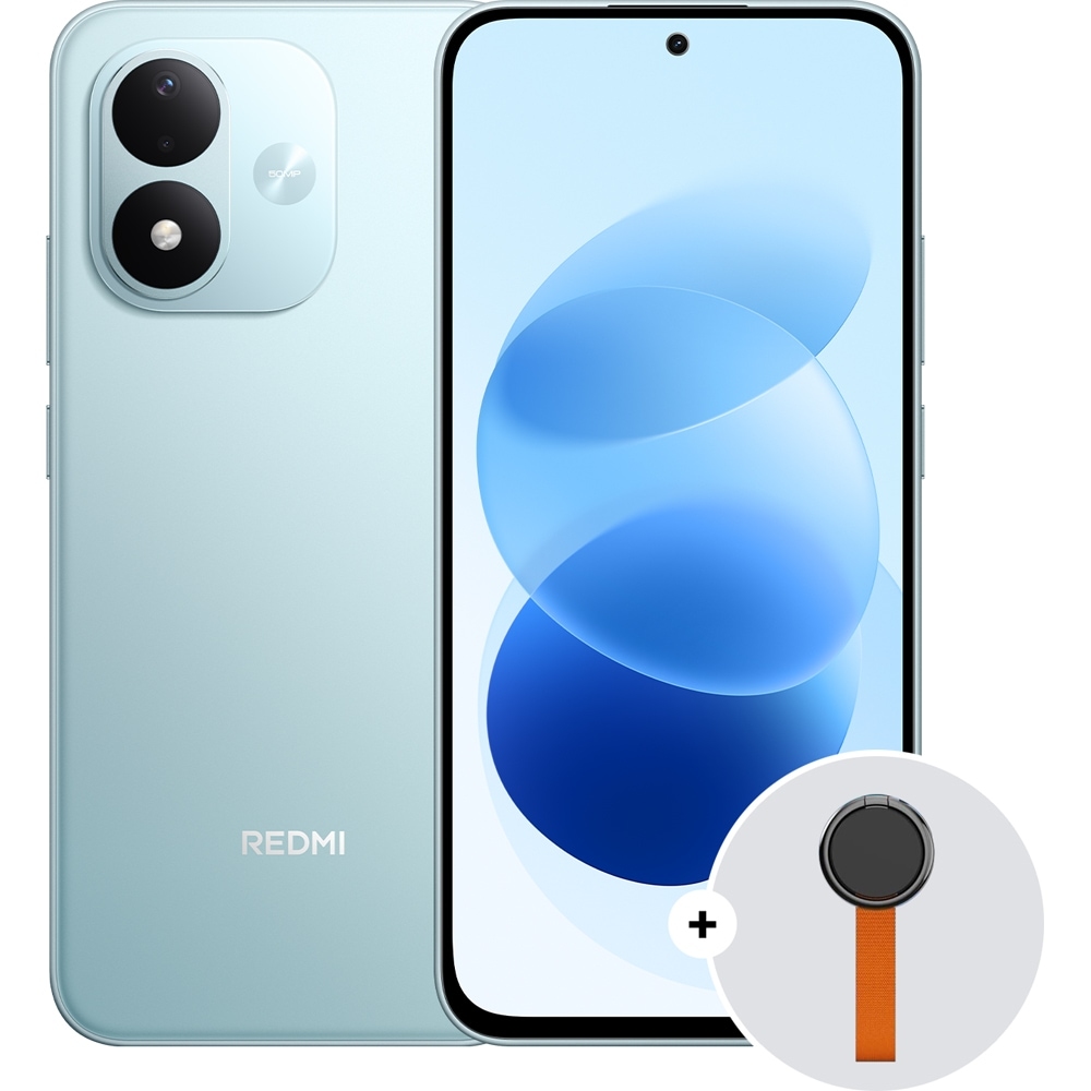 XIAOMI Redmi Note 17, 256GB, 6GB RAM, Dual SIM, Sky Teal+ Woven Strap Ring Stand