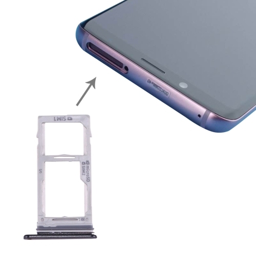 SIM & SIM / Micro SD Card Tray for Samsung S9+ / S9(Grey)