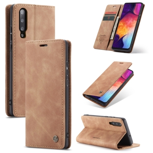 CASEMe-013 Multifunctional Piele CASE Carte Extra Samsung Galaxy A30S / A50S / A50 (Brown)