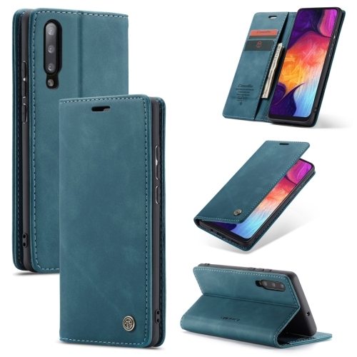 CASEMe-013 Multifunctional Piele CASE Carte Extra Samsung Galaxy A30S / A50S / A50 (Blue)