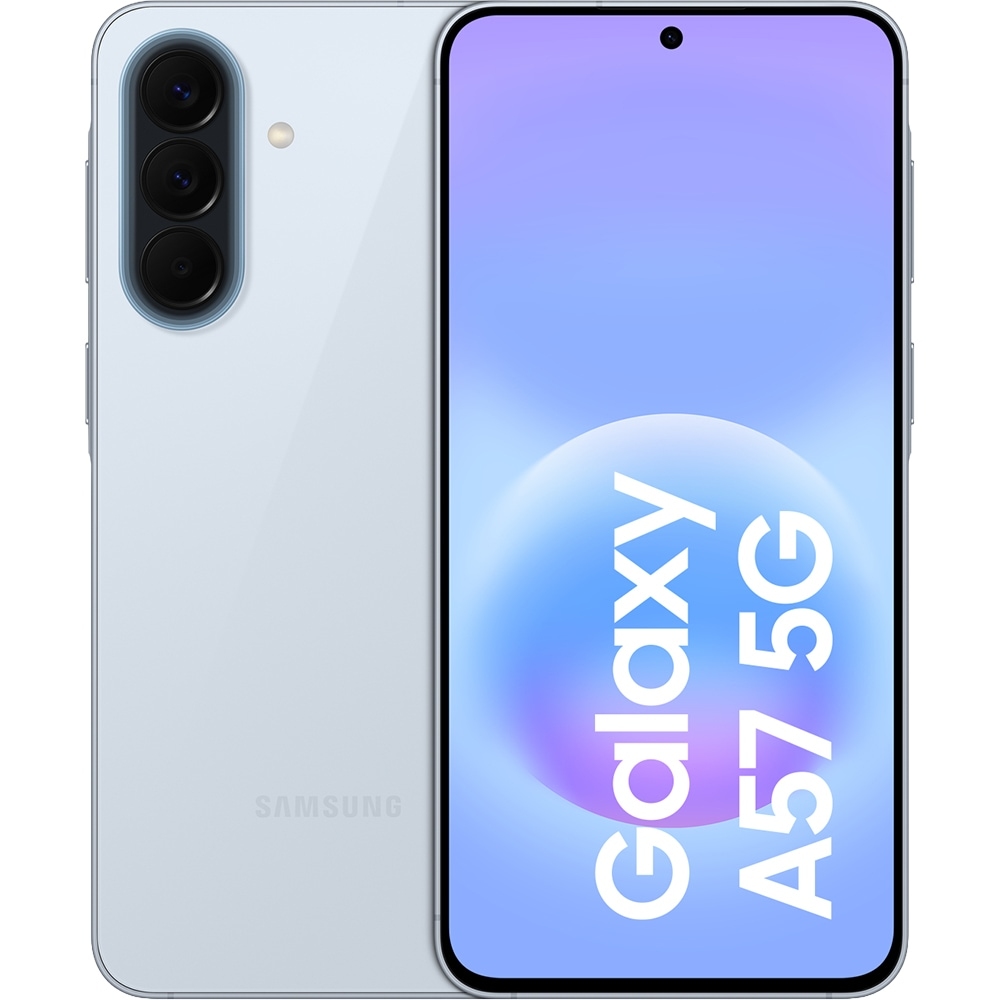 SAMSUNG Galaxy A57 5G, 256GB, 8GB RAM, Dual SIM, Awesome Icyblue