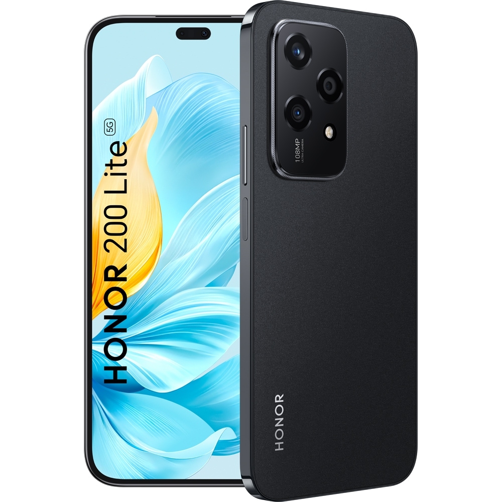 HONOR 200 Lite 5G, 256GB, 8GB RAM, Dual SIM, Midnight Black