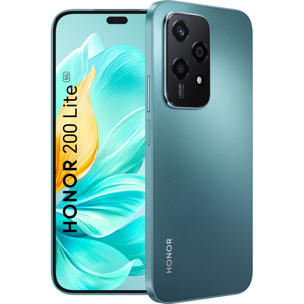 HONOR 200 Lite 5G, 256GB, 8GB RAM, Dual SIM, Cyan Lake
