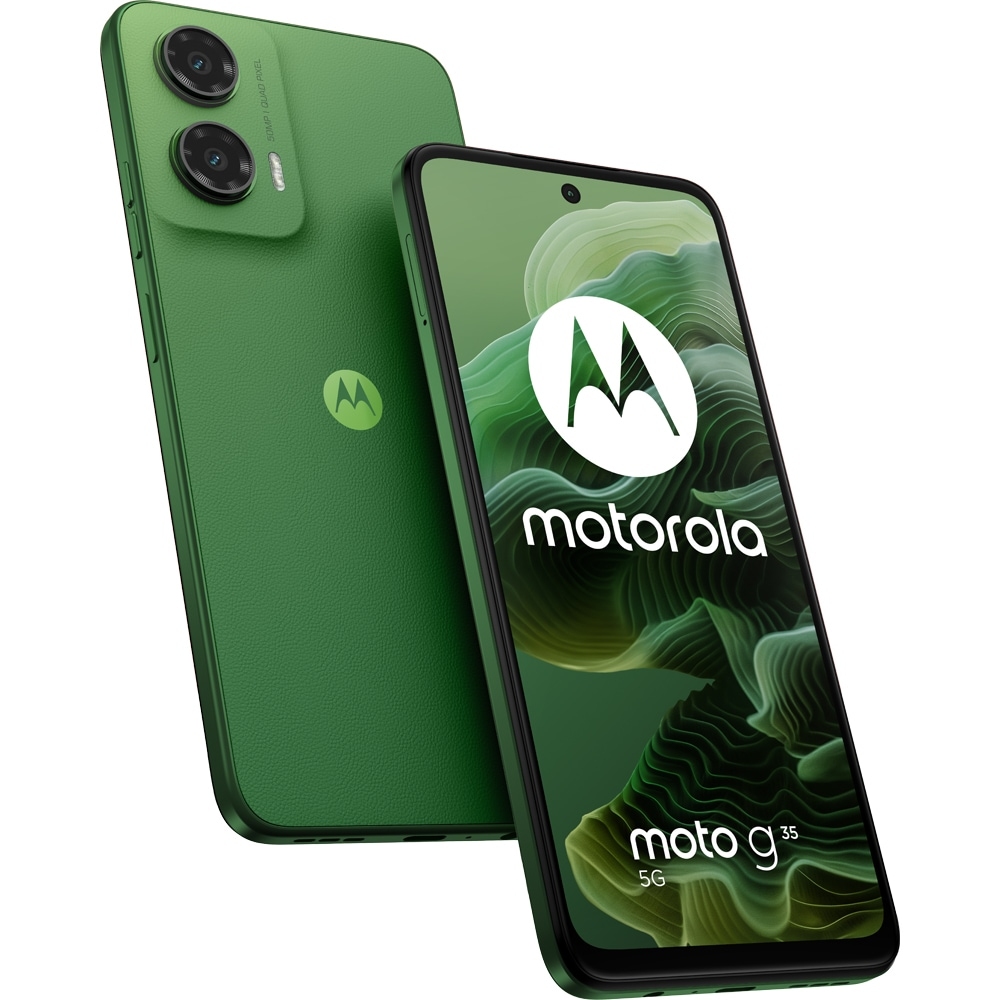 MOTOROLA Moto G35 5G, 128GB, 8GB RAM, Dual SIM, Leef Green