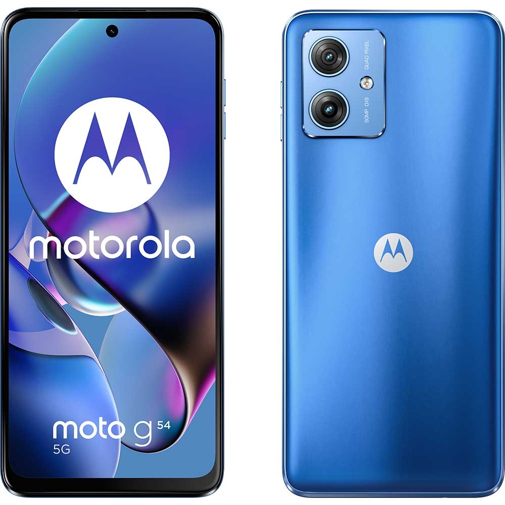 MOTOROLA Moto G54 Power Edition 5G, 256GB, 12GB RAM, Dual SIM, Pearl Blue