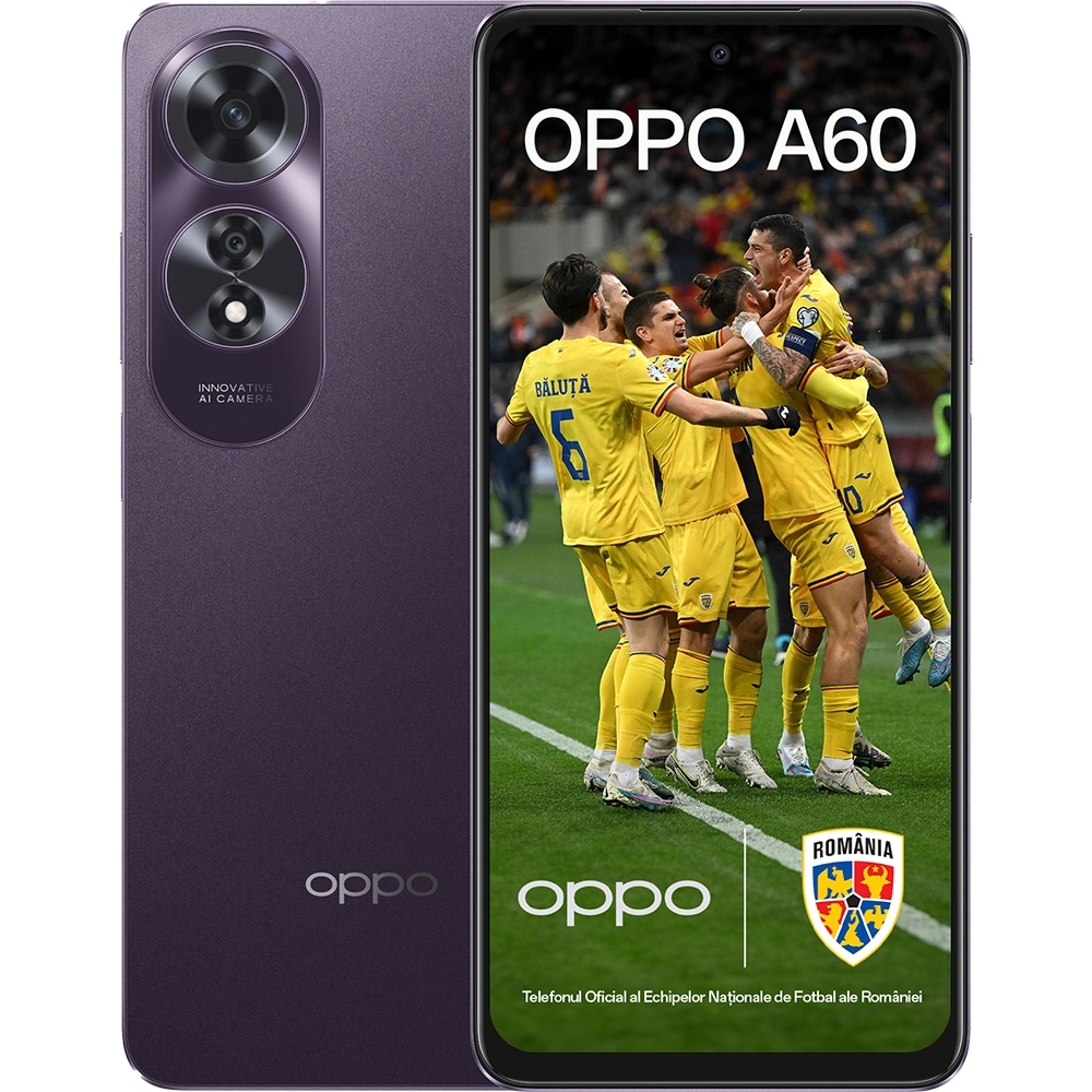OPPO A60, 256GB, 8GB RAM, Dual SIM, Purple