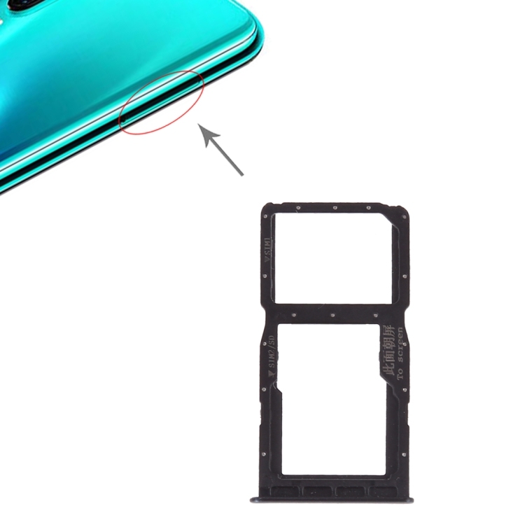 SIM Card Tray +  SIM Card Tray / Micro SD Card for Huawei P30 Lite (Grey)
