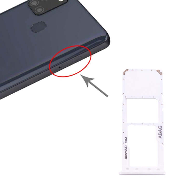 SIM TRAY SAMSUNG A21s (White)