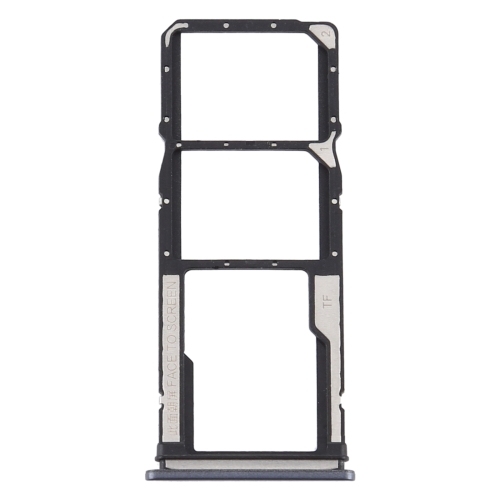 SIM Card Tray + SIM Card Tray + Micro SD Card Tray for Xiaomi Redmi 9 (Black)