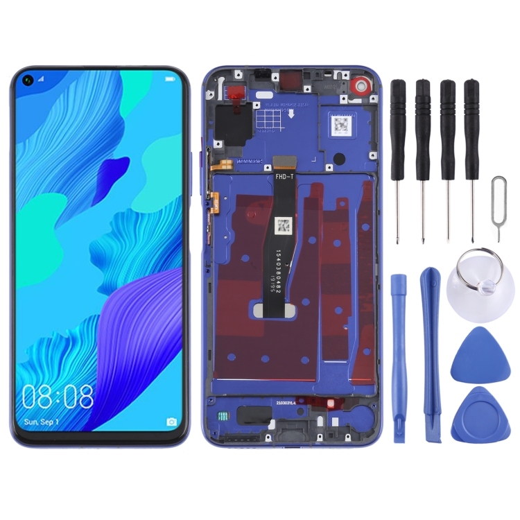 LCD HUAWEI HONOR 20 / NOVA 5T (2019)  BLUE WITH FRAME ORIGINAL