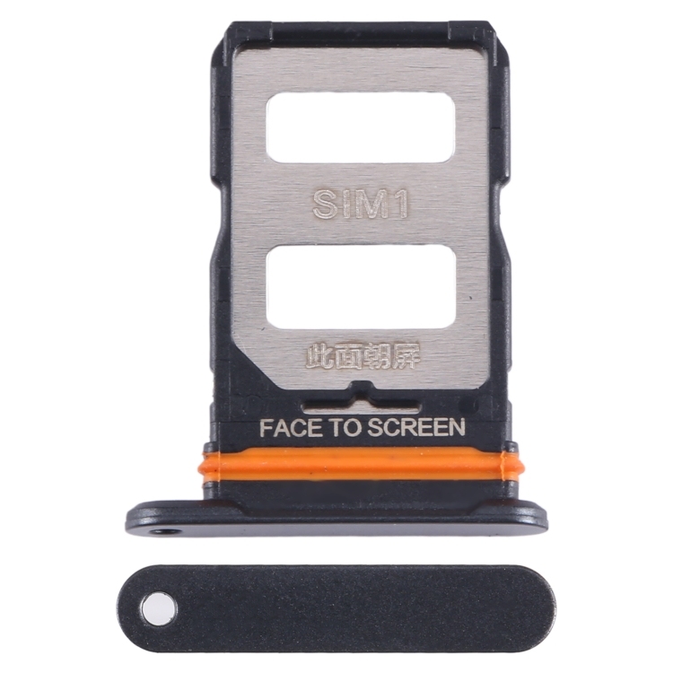 For Xiaomi 12 Lite Sim Card Tray + Sim Card Tray (Black)