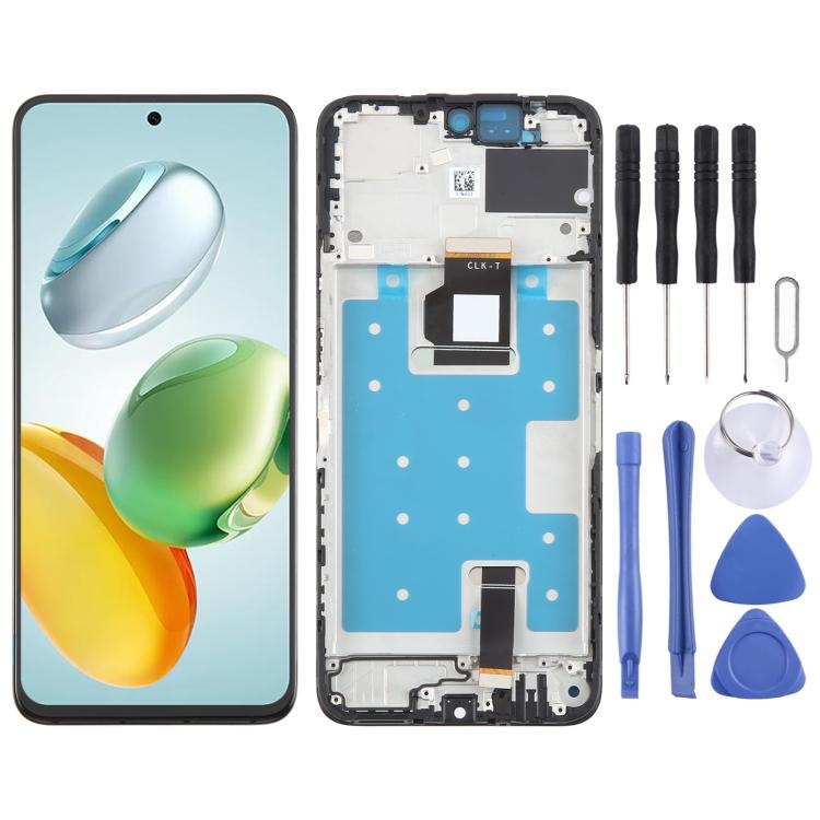 LCD HUAWEI HONOR 200 SMART BLACK WITH FRAME ORIGINAL