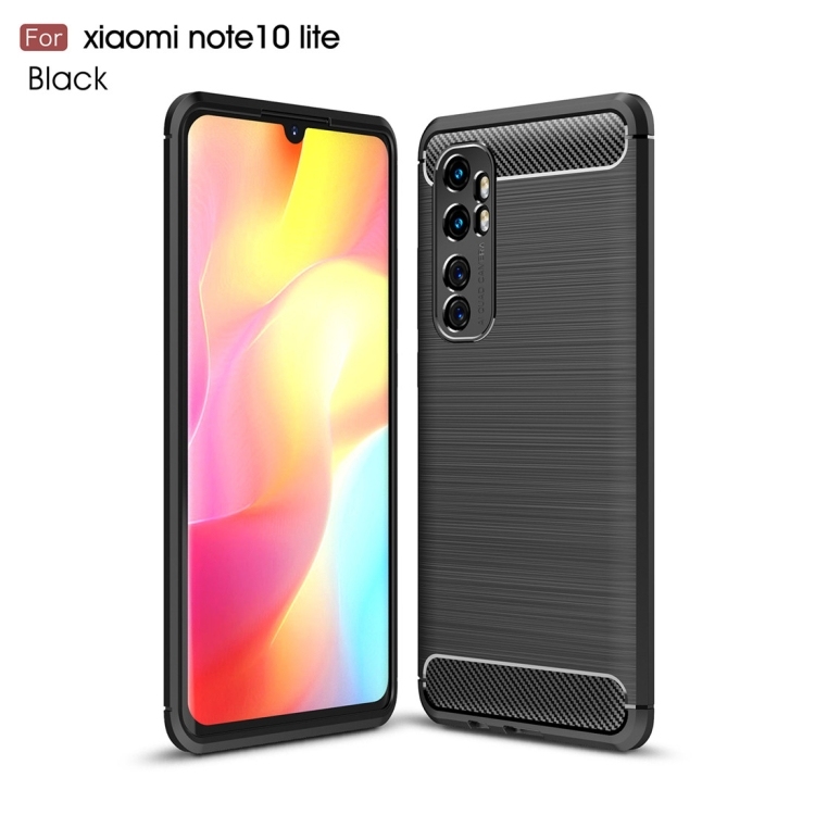 Husa Extra Xiaomi Mi Note 10 Lite Brushed Texture Carbon Fiber (Black)