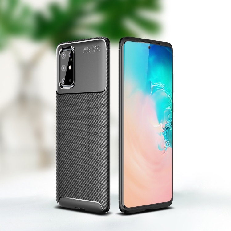 Husa p/u Samsung Note 20 Carbon Fiber Texture Shockproof TPU Case ( Black)