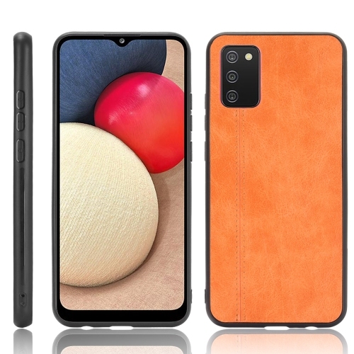 Husa Extra Samsung A02s European Version Shockproof Sewing Cow (Orange)