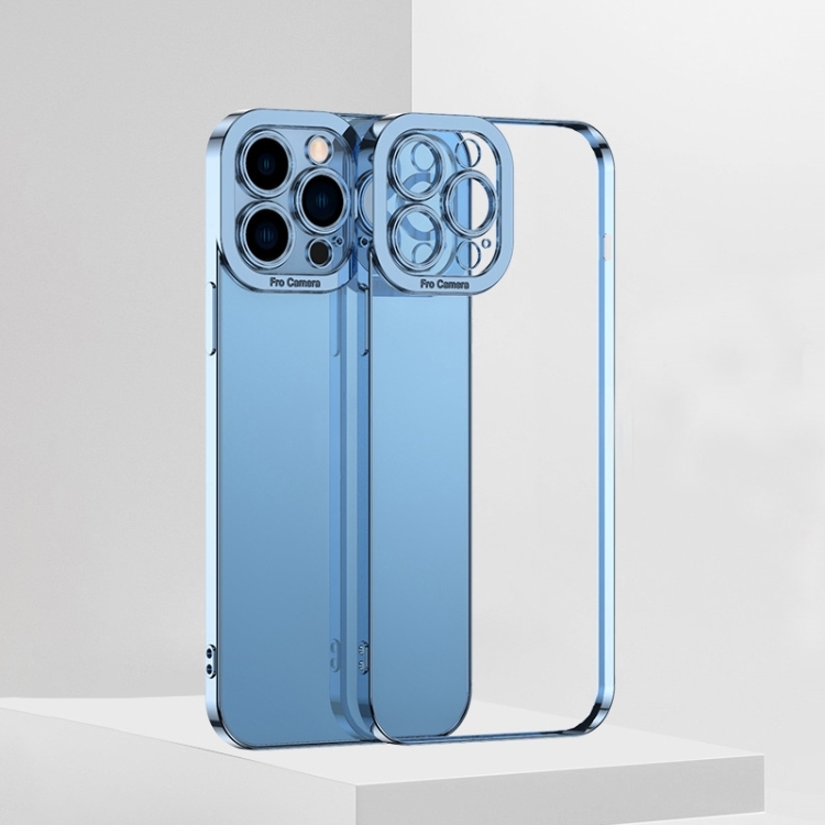 iPhone 13 Pro Electroplating TPU Husa (Blue)