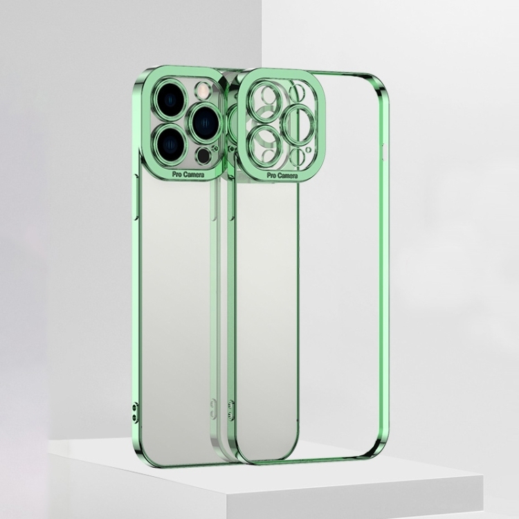 iPhone 13 Pro Electroplating TPU Husa (Green)
