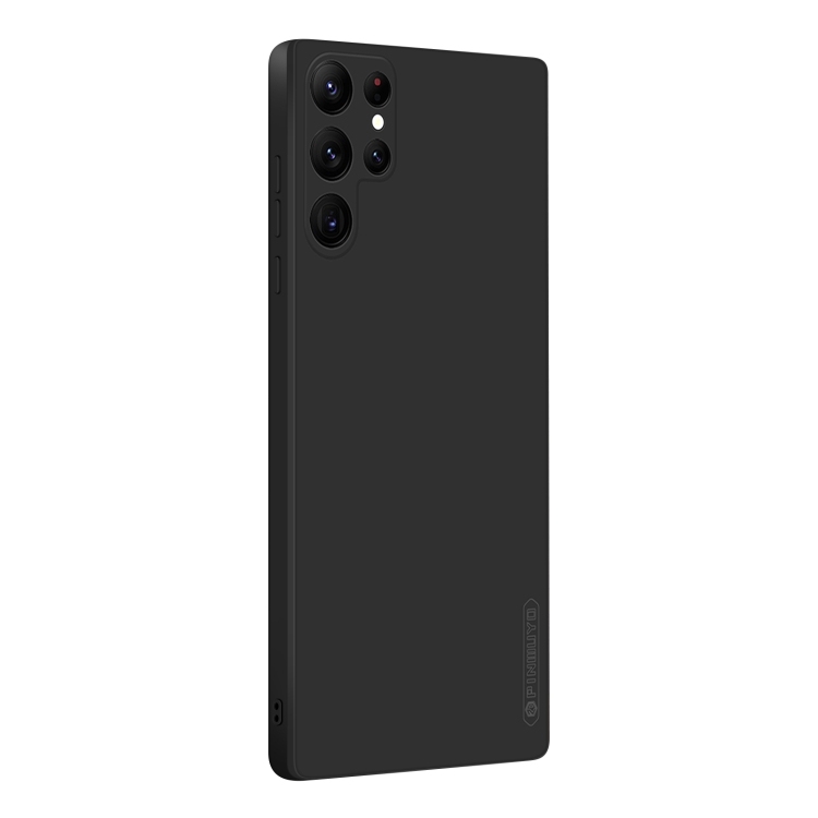 Husa p/u Samsung Galaxy S22 Ultra 5G PINWUYO Sense Series Liquid Silicone Phone (Black)