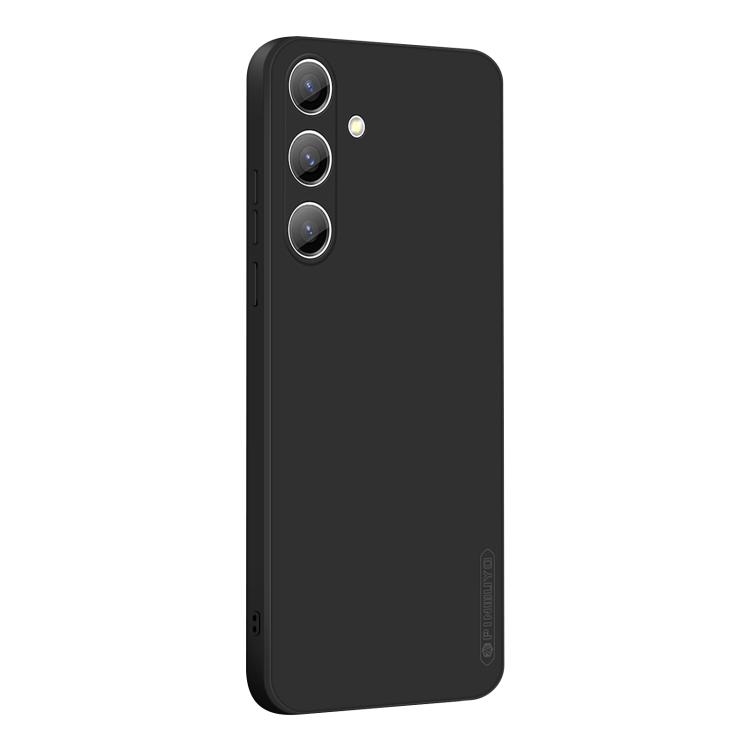Samsung S25 FE 5G PINWUYO Sense Series Liquid Silicone TPU Phone Husa (Black)