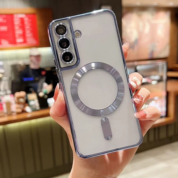 Samsung Galaxy S23 FE 5G MagSafe Electroplating TPU Phone Husa (Sierra Blue)