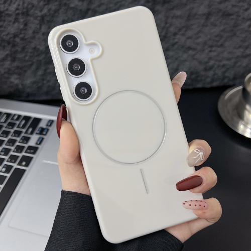 Samsung S25 5G Glossy TPU Shockproof MagSafe Husa (Rock Color)