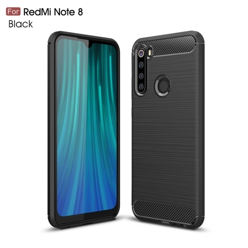 Husa Extra Xiaomi Redmi Note 8 Brushed Texture Carbon Fiber (Black)