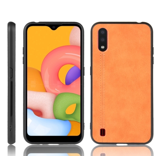 Husa Extra Samsung A01 Shockproof Sewing (Orange)