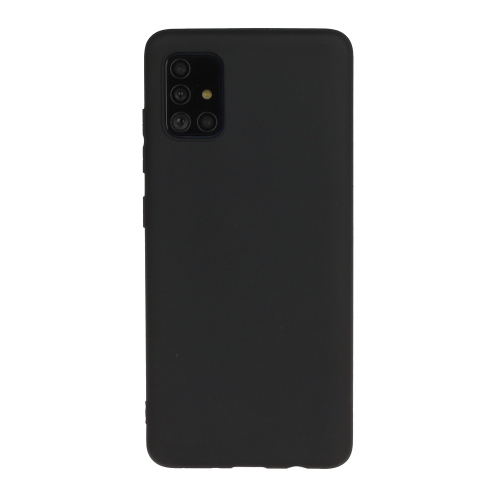 Husa Extra Samsung A51 Frosted Candy-Colored Ultra-thin TPU Phone Case(Black)