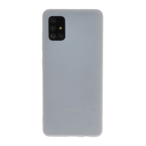 Husa Extra Samsung A51 Frosted Candy-Colored Ultra-thin TPU Phone Case(White)
