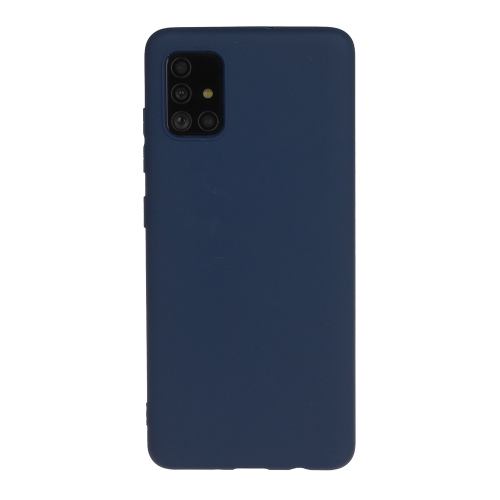 Husa Extra Samsung A51 Frosted Candy-Colored Ultra-thin TPU Phone Case(Blue)